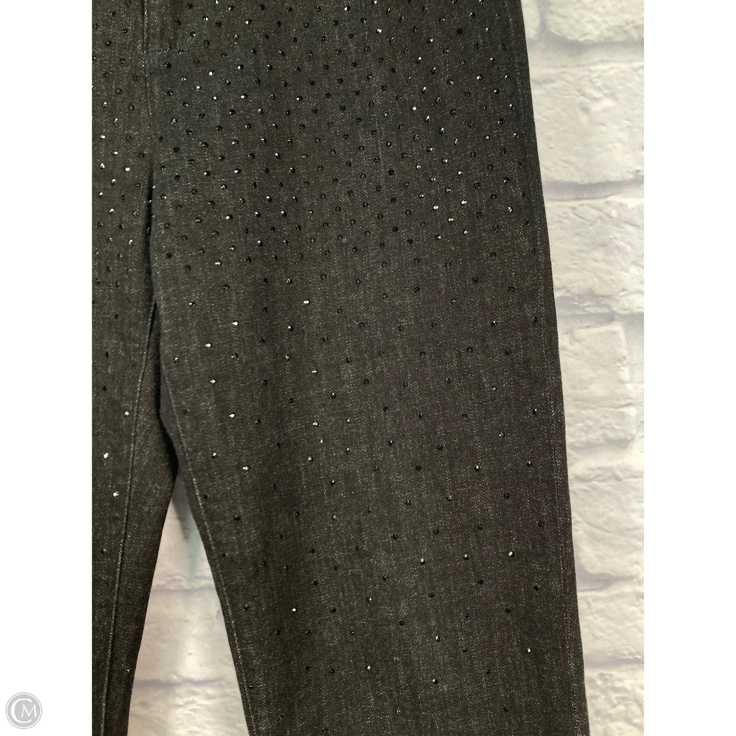 Jeans Designer By Karl Lagerfeld In Black Denim, Size: 12
