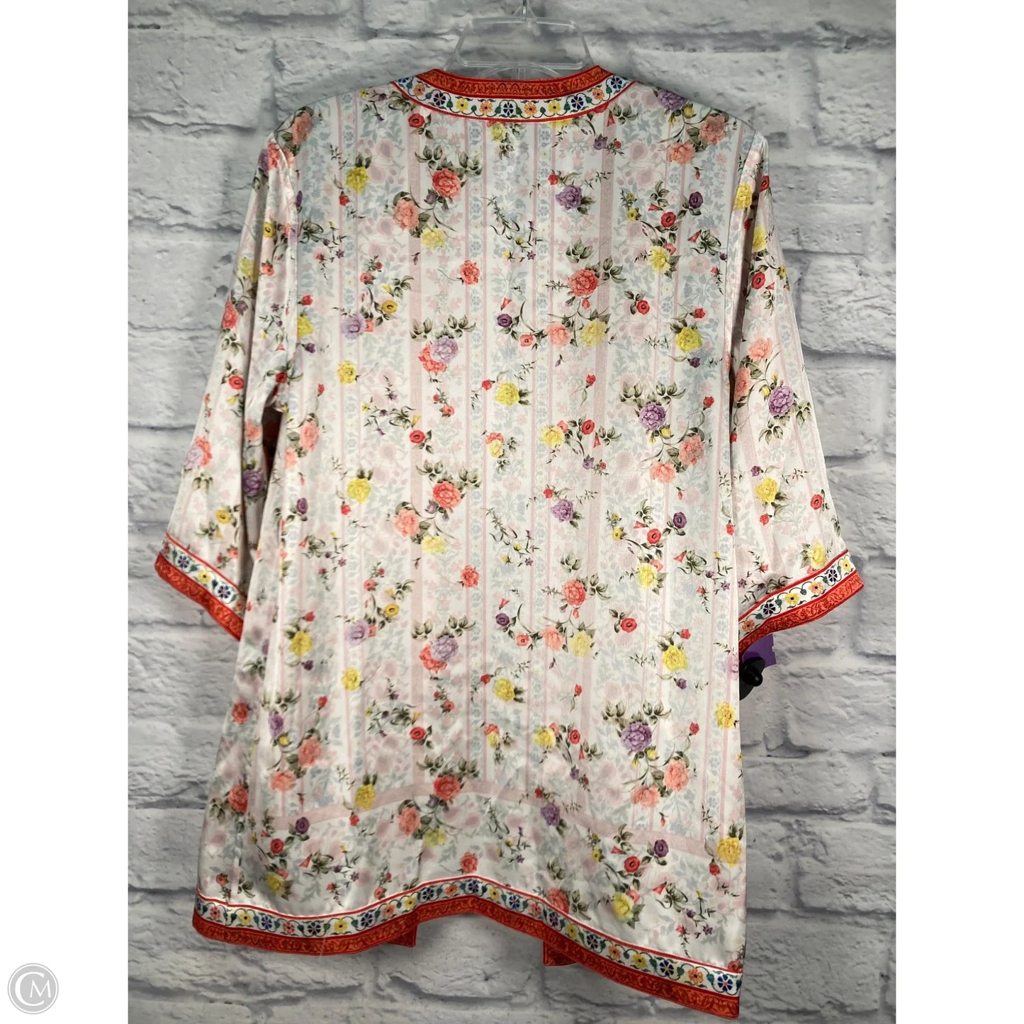 Kimono By Clothes Mentor In Floral Print, Size: Osfm