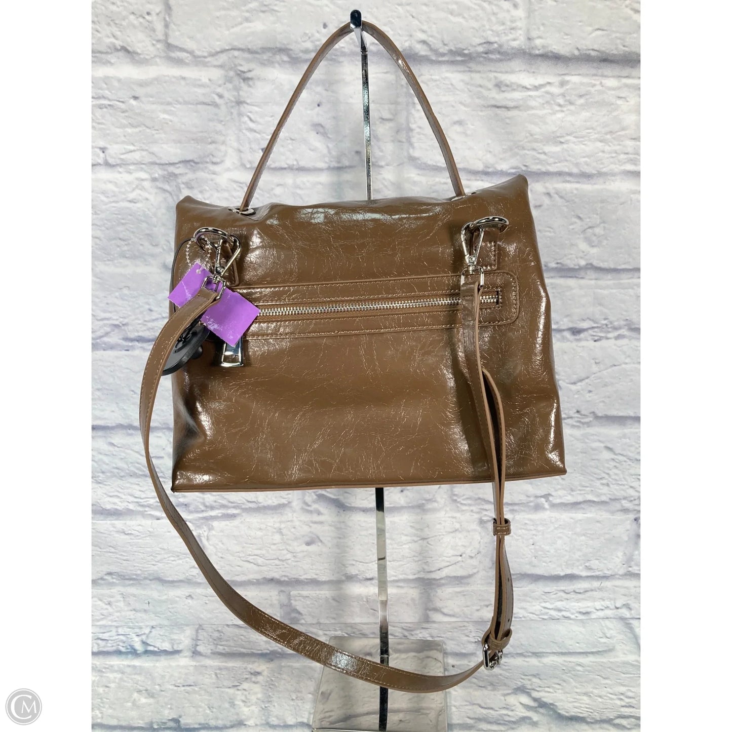 Crossbody Leather By Clothes Mentor, Size: Medium