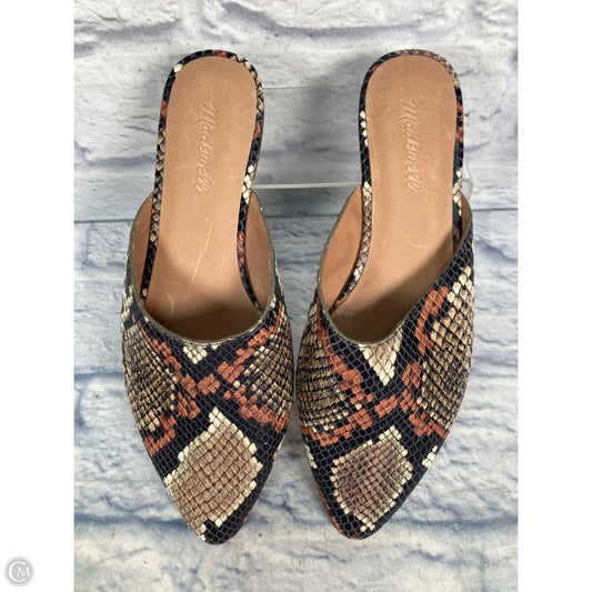 Shoes Flats By Madewell In Snakeskin Print, Size: 8.5