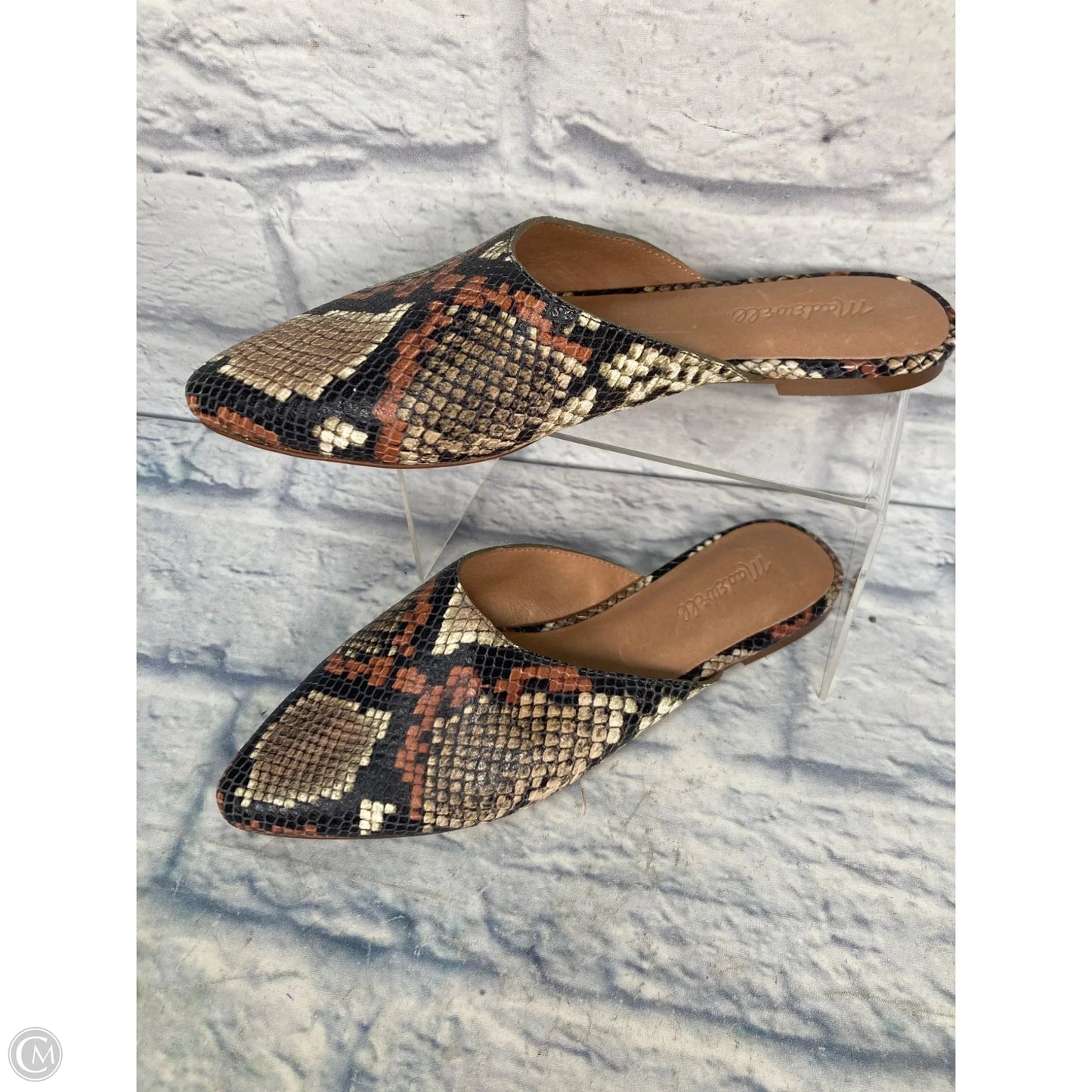 Shoes Flats By Madewell In Snakeskin Print, Size: 8.5