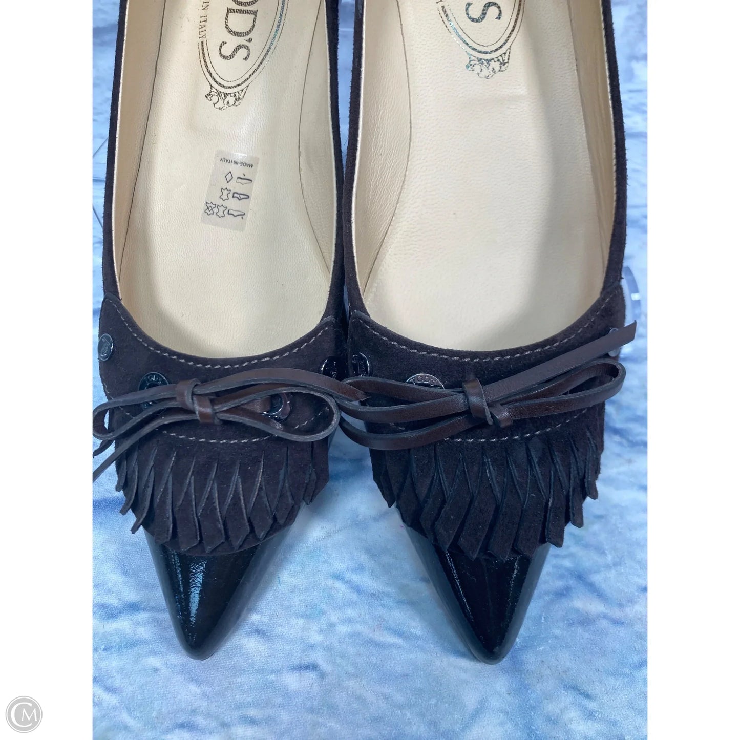 Shoes Luxury Designer By Tods In Brown, Size: 7