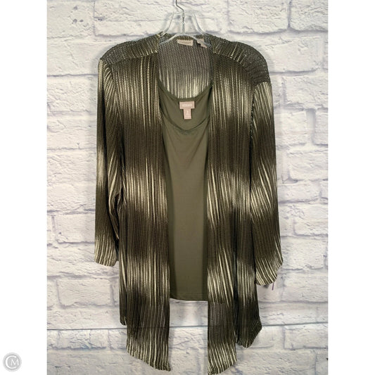 Sweater 2pc By Chicos In Green, Size: Xl