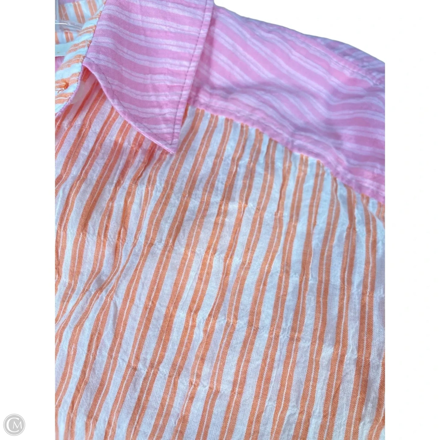 Tunic Long Sleeve By Maeve In Orange & Pink, Size: Xs