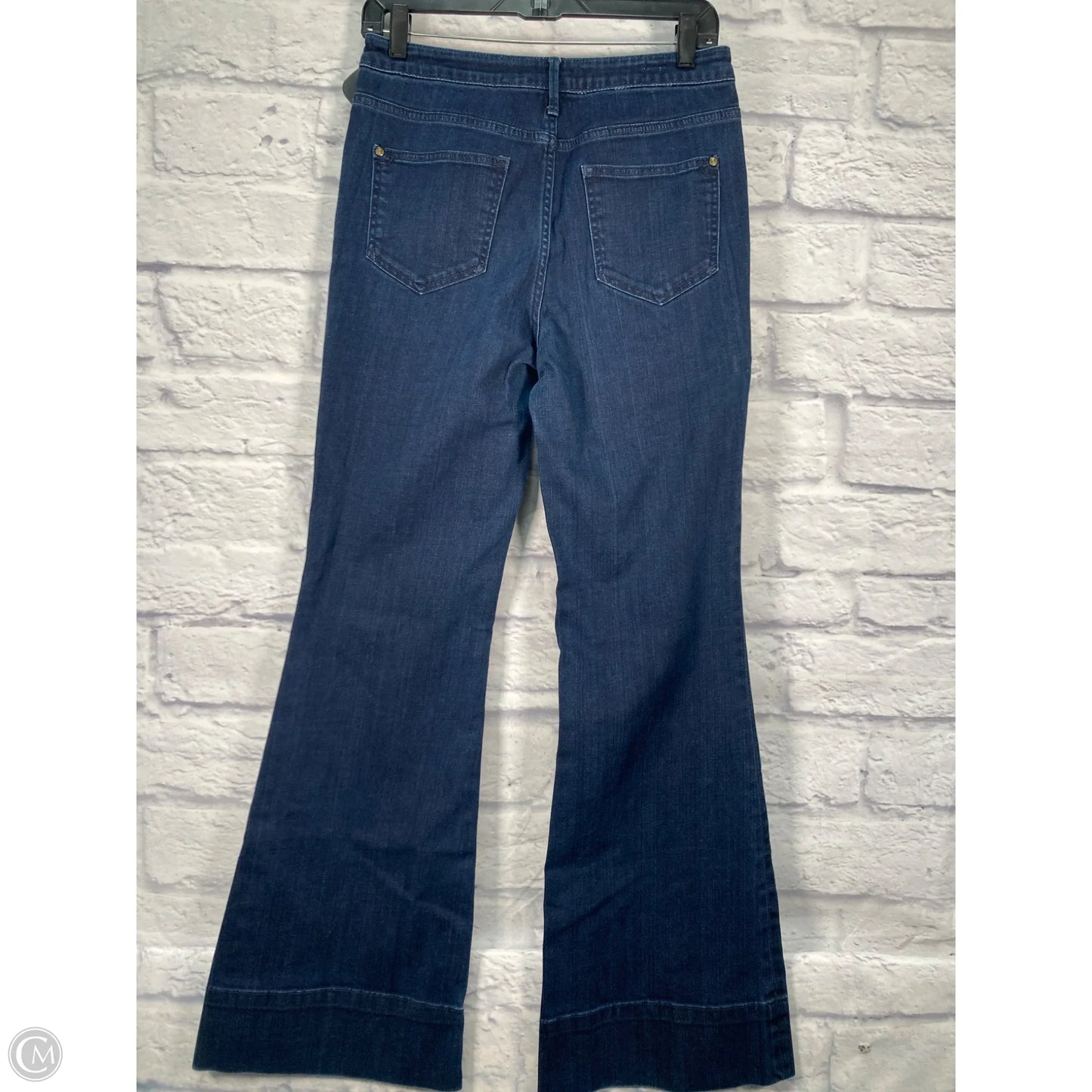 Jeans Flared By Pilcro In Blue Denim, Size: 8