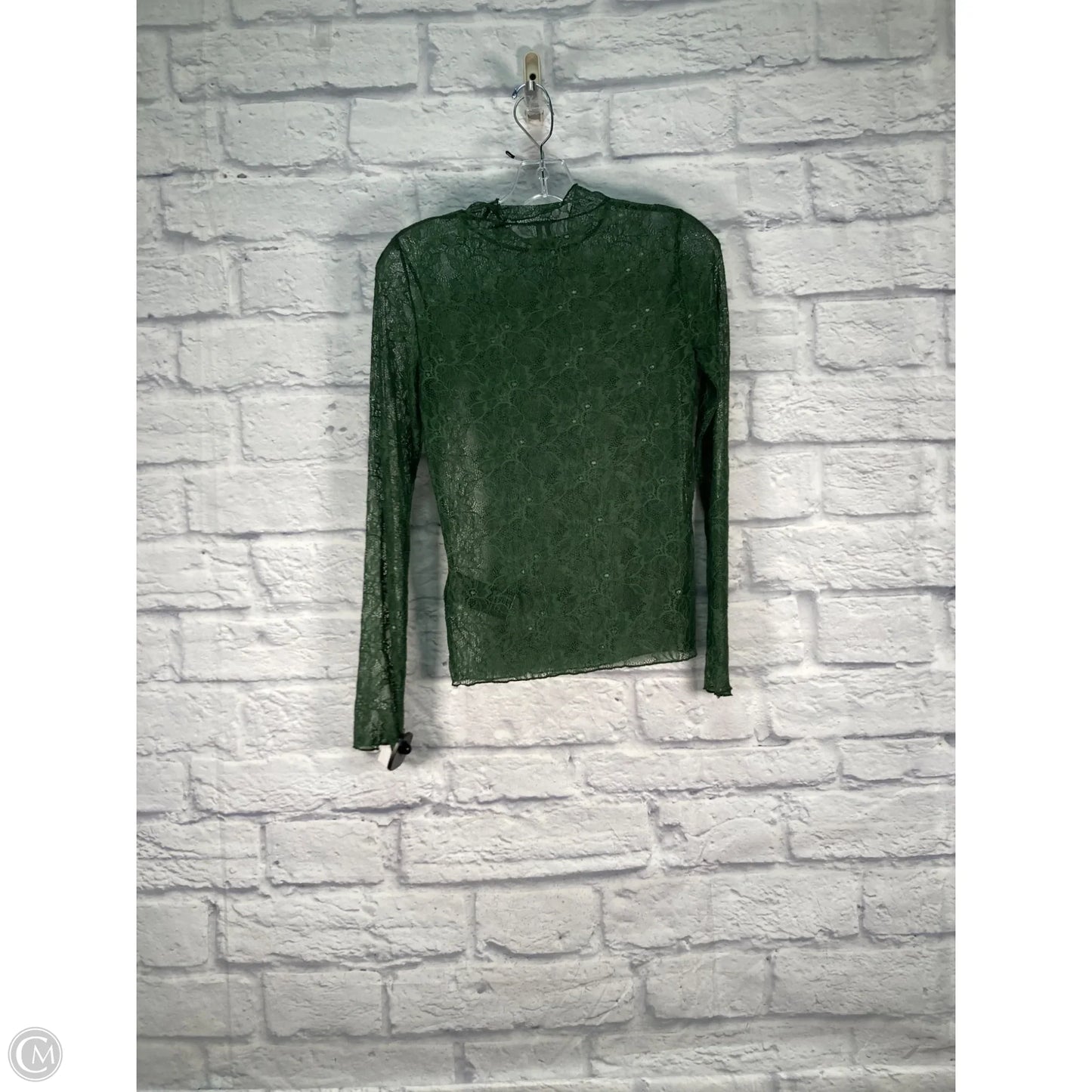 Top Long Sleeve By Anthropologie In Green, Size: Xs