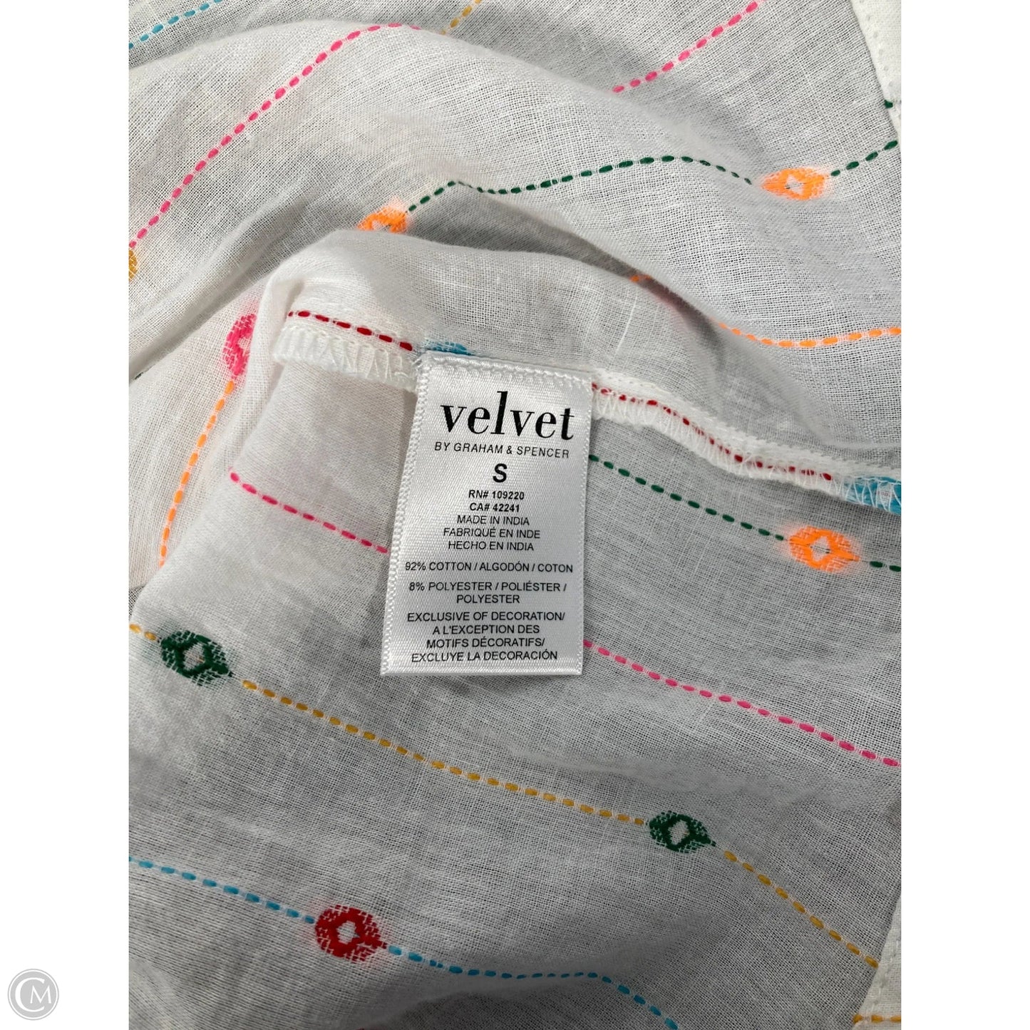 Top Long Sleeve By Velvet By Graham & Spencer In White, Size: S