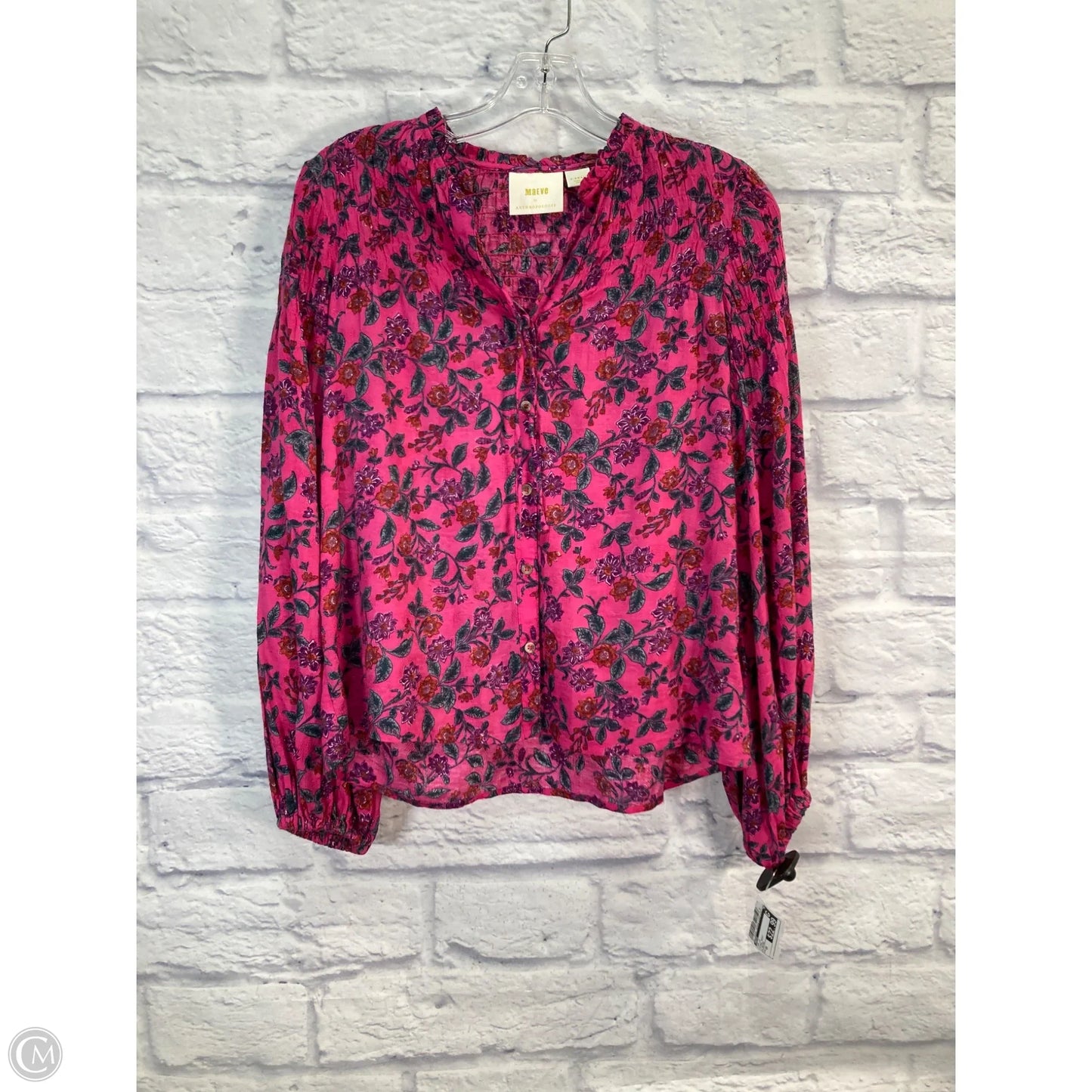 Top Long Sleeve By Maeve In Floral Print, Size: Xs