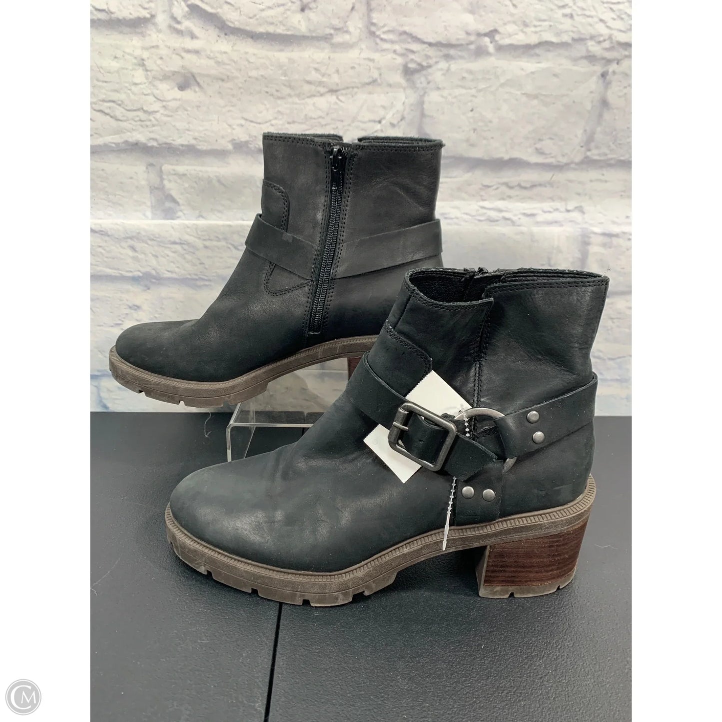 Boots Ankle Heels By Lucky Brand In Black, Size: 10