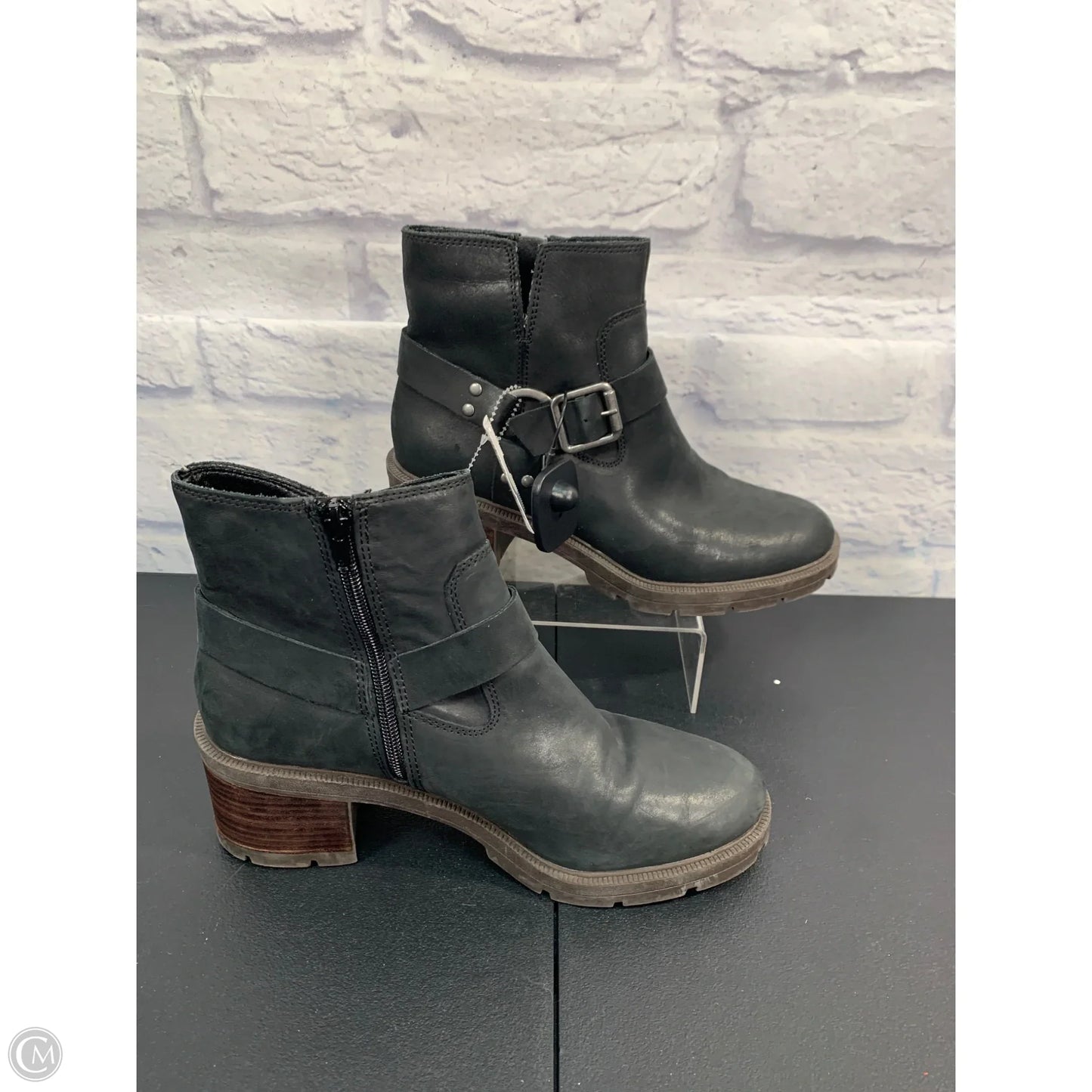 Boots Ankle Heels By Lucky Brand In Black, Size: 10