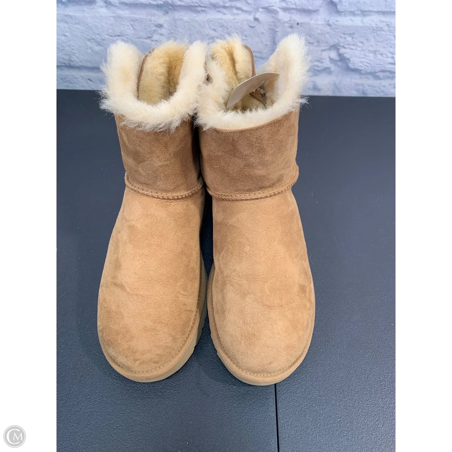 Boots Designer By Ugg In Brown, Size: 10