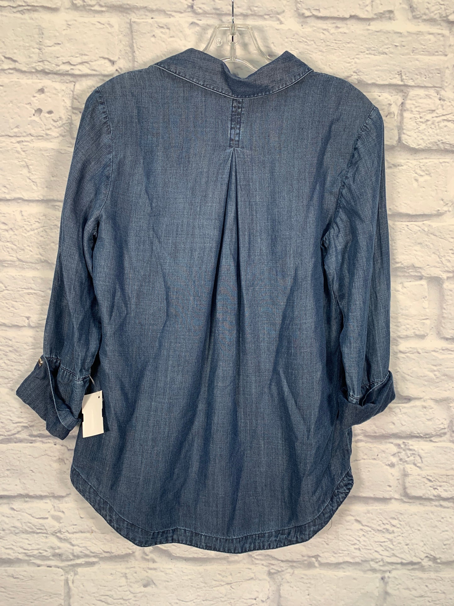 Top 3/4 Sleeve By Chicos In Blue, Size: S