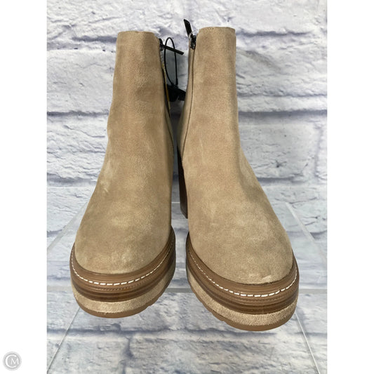 Boots Leather By Steve Madden In Cream, Size: 10
