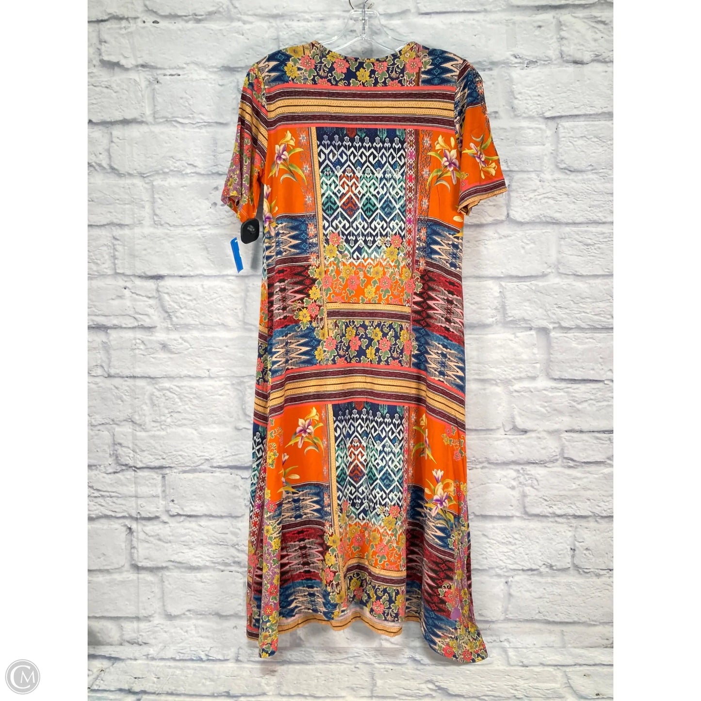 Dress Casual Midi By Johnny Was In Orange, Size: S