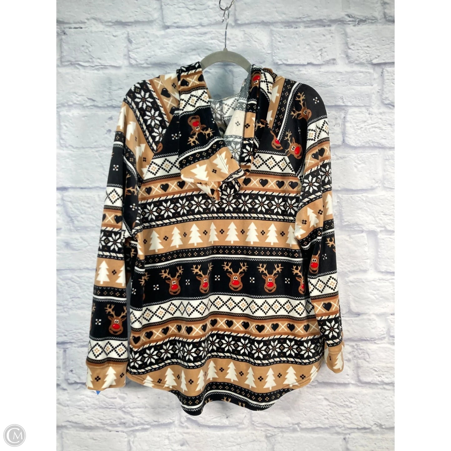 Sweatshirt Hoodie By No Boundaries In Black & Brown, Size: Xxl