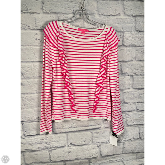 Sweater Designer By Lilly Pulitzer In Striped Pattern, Size: L