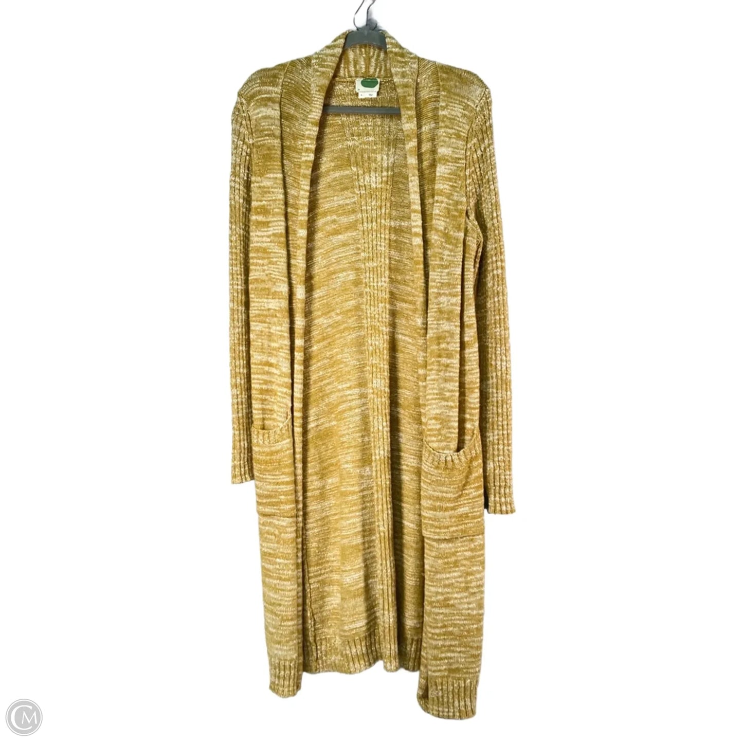 Sweater Cardigan By Anthropologie In Yellow, Size: S