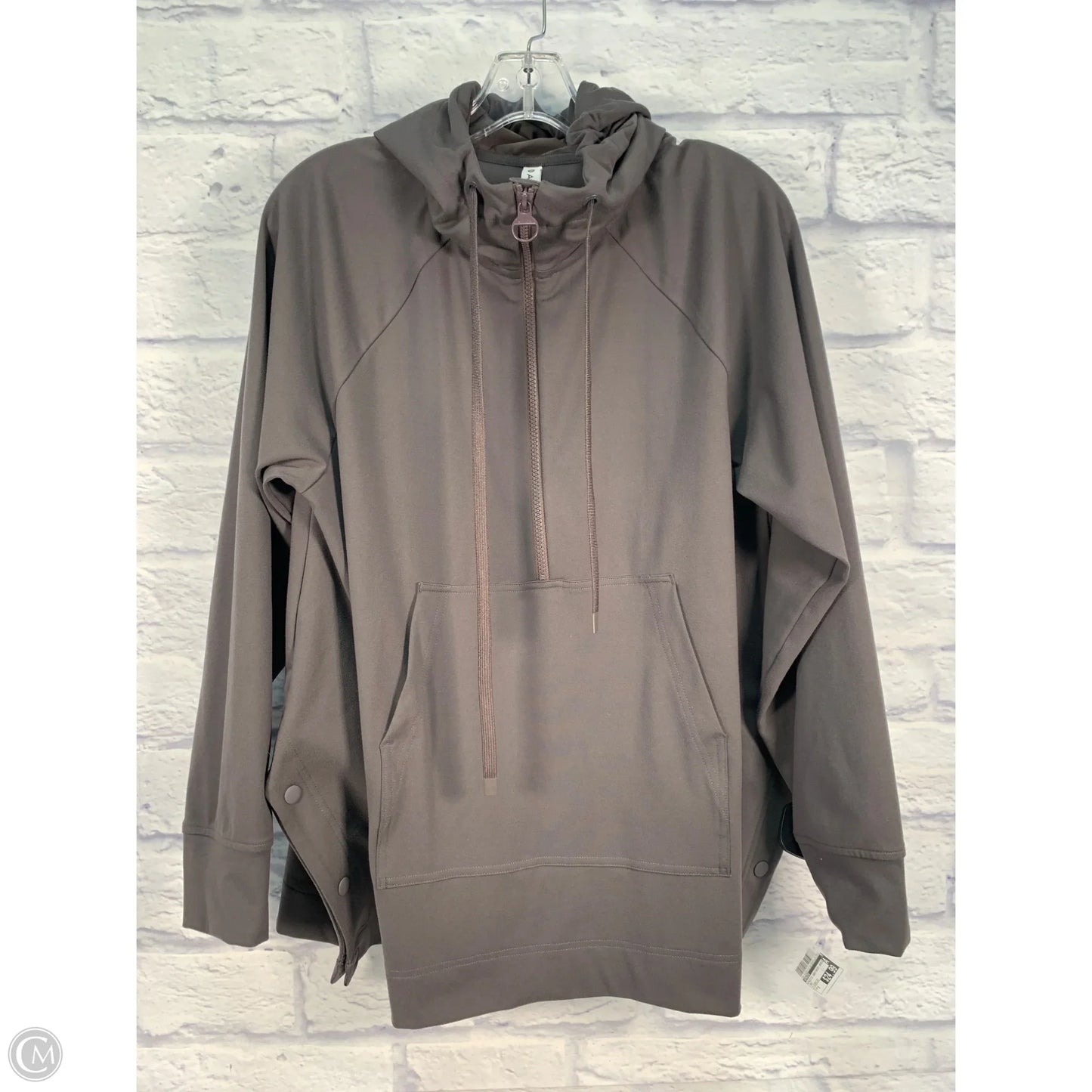 Athletic Sweatshirt Hoodie By Athleta In Grey, Size: S