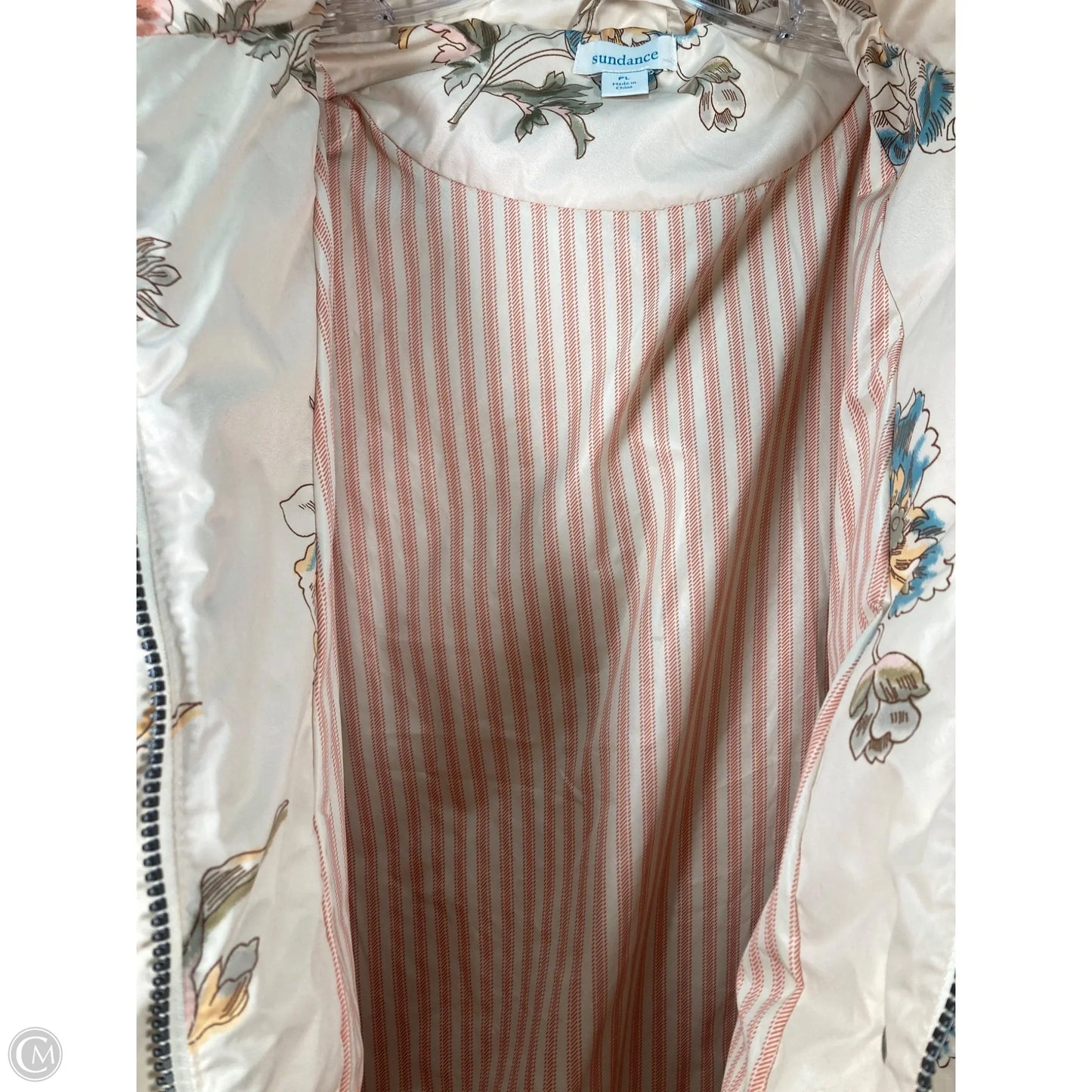 Coat Puffer & Quilted By Sundance In Floral Print, Size: Lp