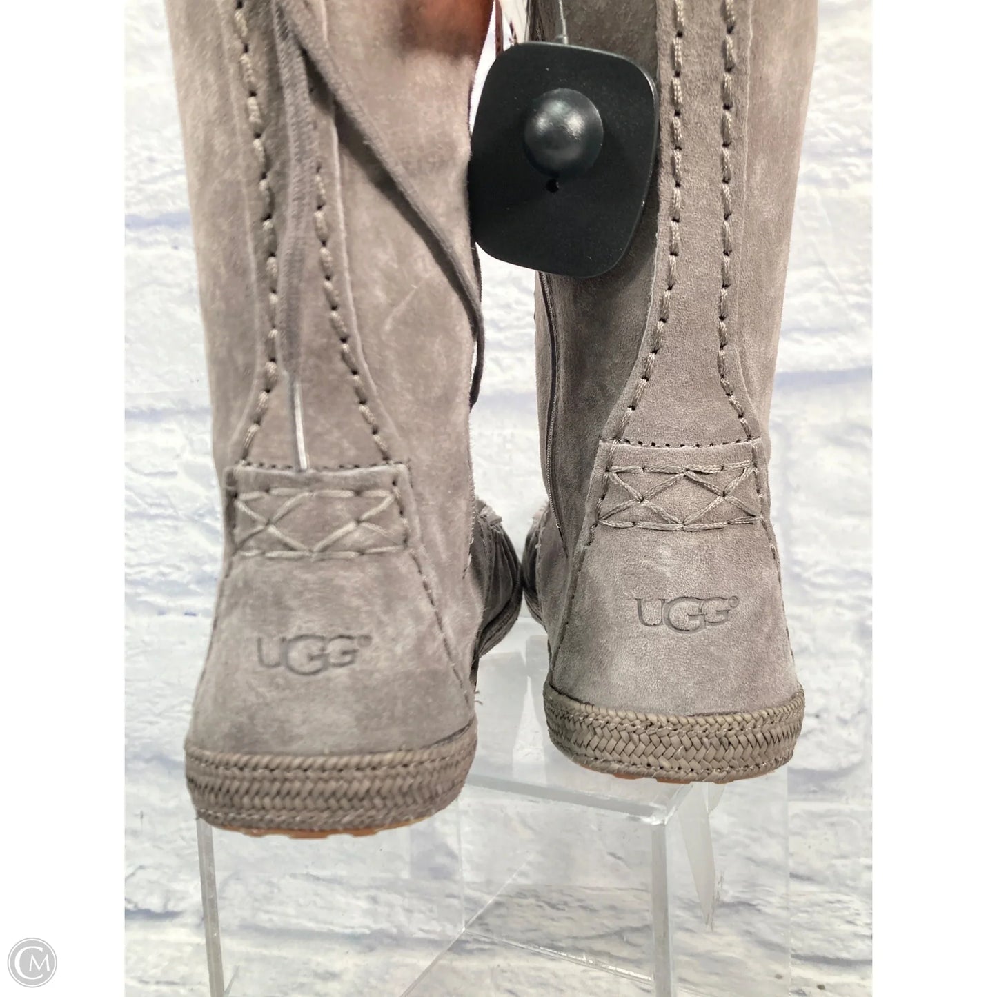 Boots Designer By Ugg In Grey, Size: 6