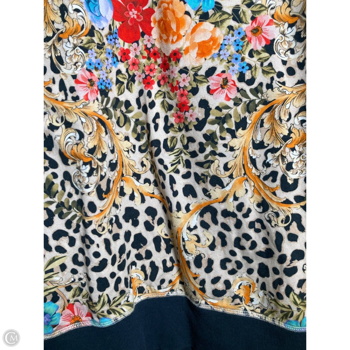 Sweatshirt Crewneck By Johnny Was In Animal Print, Size: S