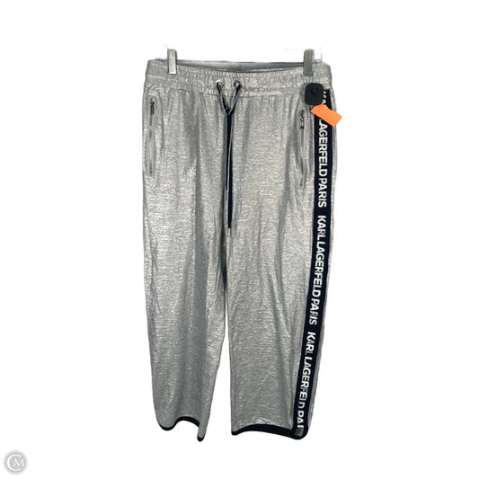 Pants Designer By Karl Lagerfeld In Silver, Size: 4
