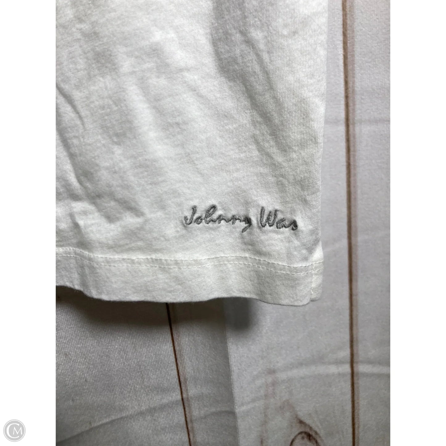 Top Short Sleeve Basic By Johnny Was In White, Size: Xl