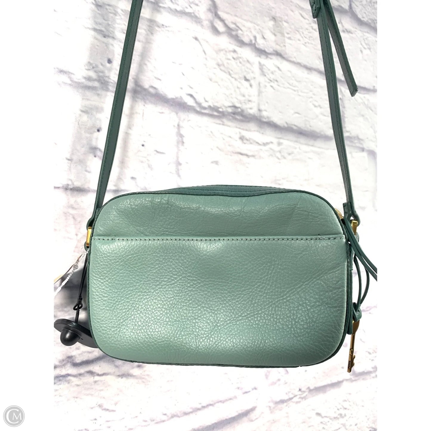 Crossbody Leather By Fossil, Size: Small