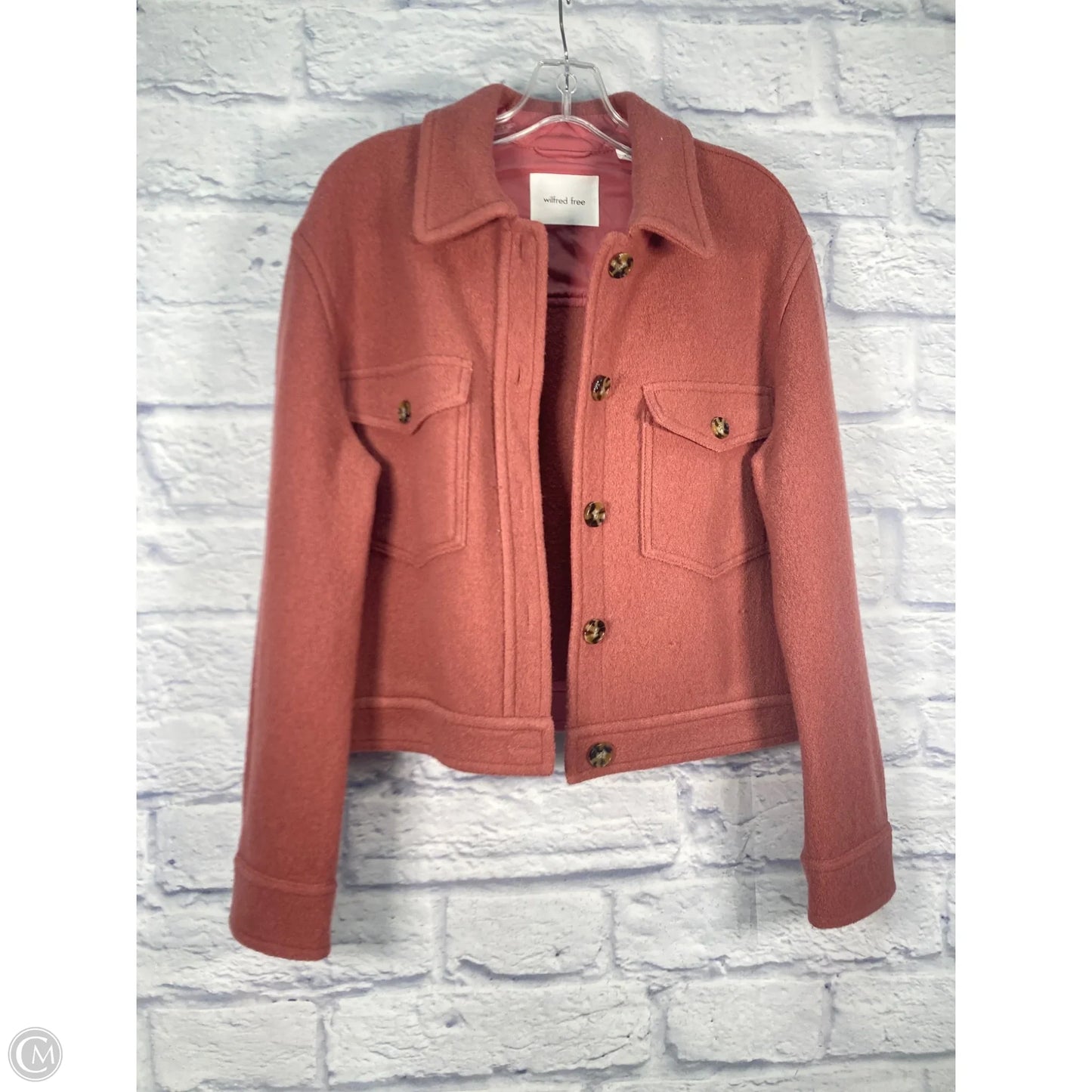 Jacket Shirt By Wilfred In Pink, Size: M