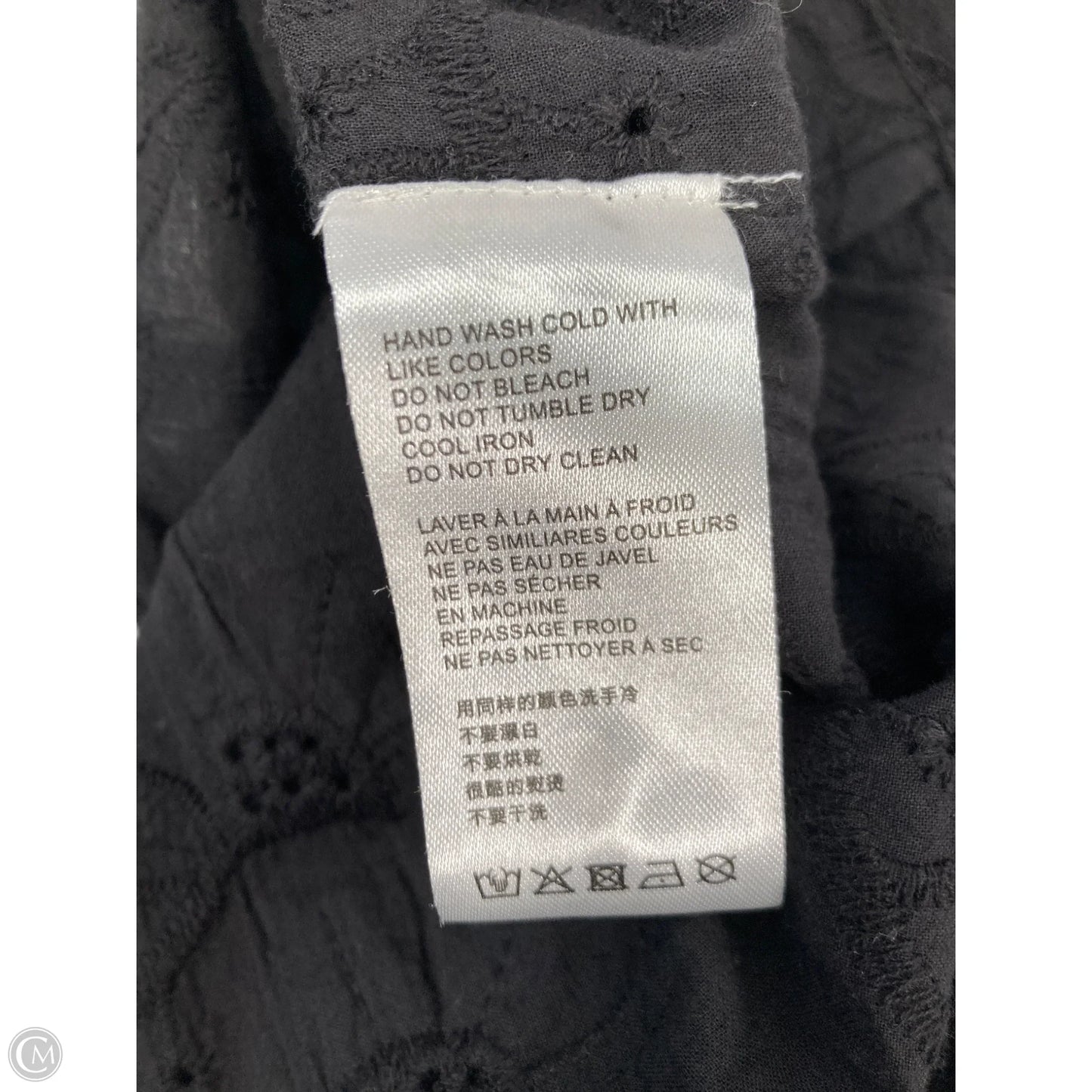 Top Long Sleeve By Anthropologie In Black, Size: S