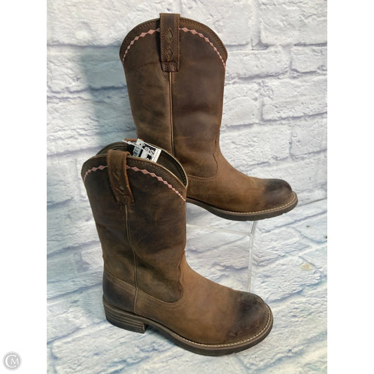 Boots Western By Ariat In Brown, Size: 9.5