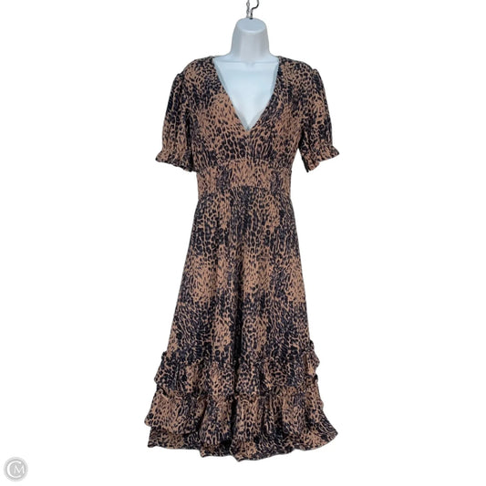 Dress Casual Midi By Hutch In Animal Print, Size: S
