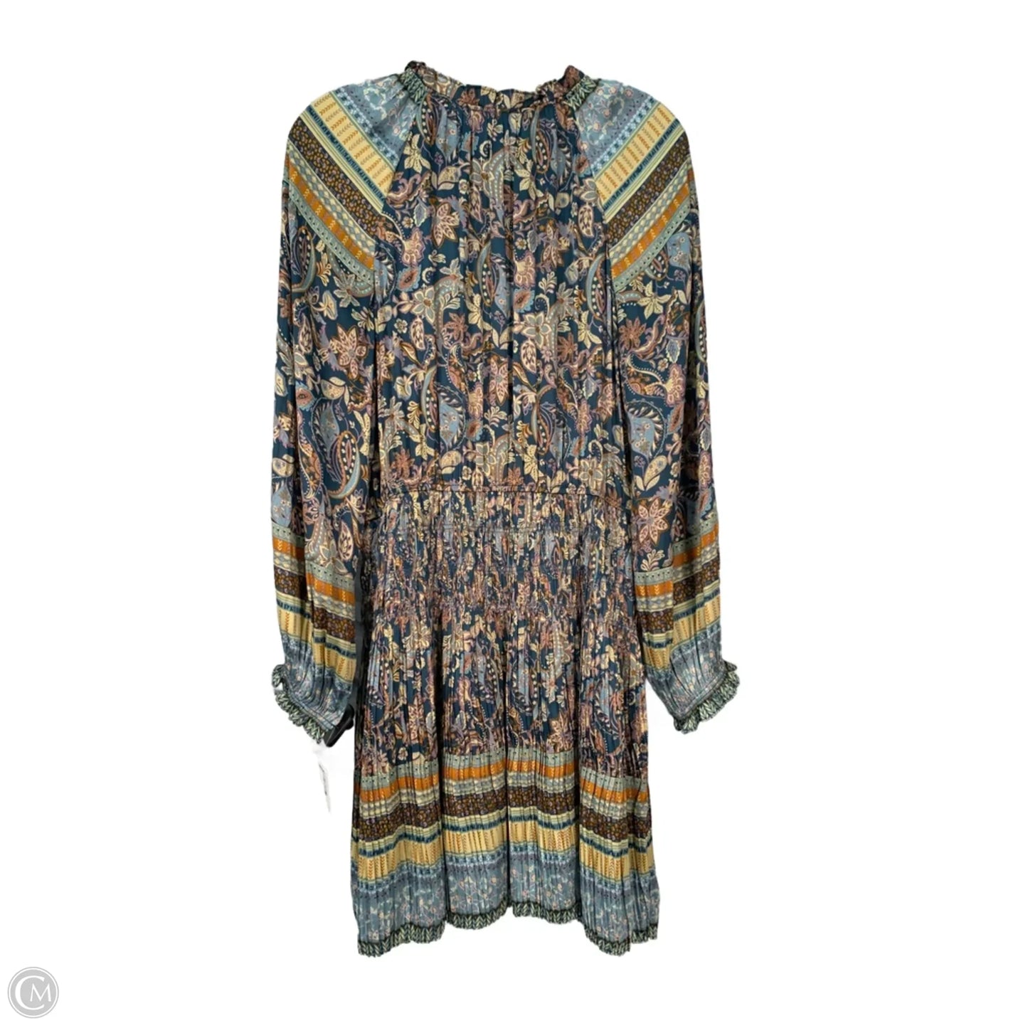 Dress Casual Short By Current Air In Blue & Cream, Size: M