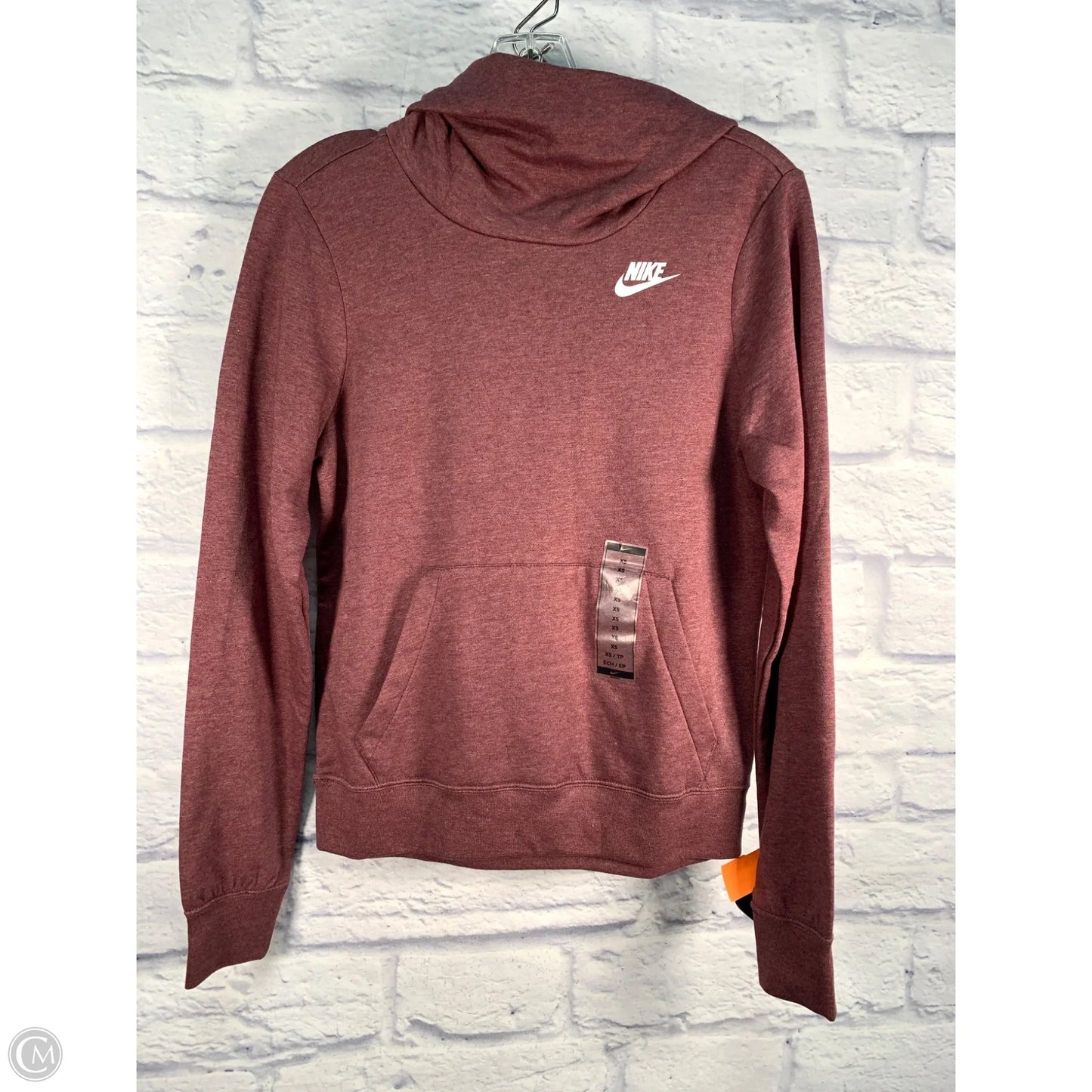 Sweatshirt Hoodie By Nike In Purple, Size: Xs