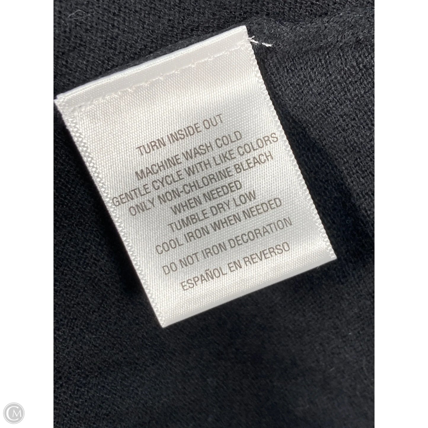 Top Long Sleeve By Style And Company In Black & White, Size: S