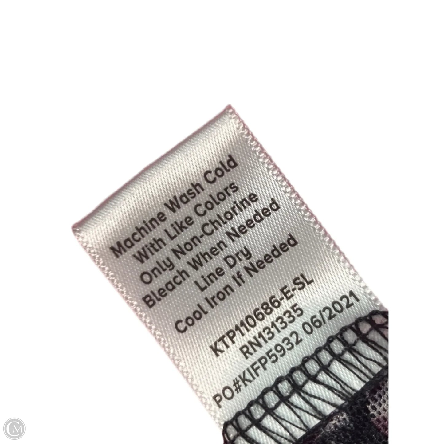 Top Short Sleeve By Allison Joy In Black & Purple, Size: S