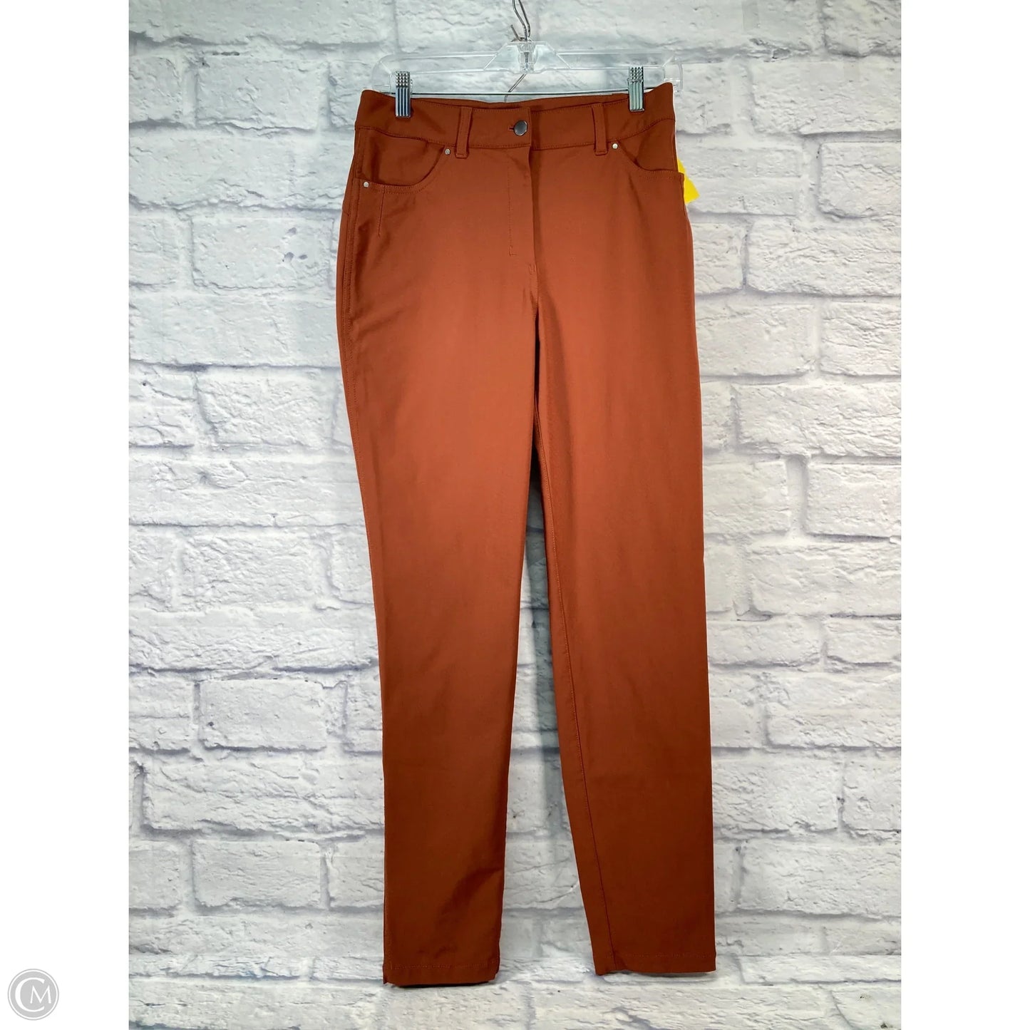 Athletic Pants By Lululemon In Orange, Size: M