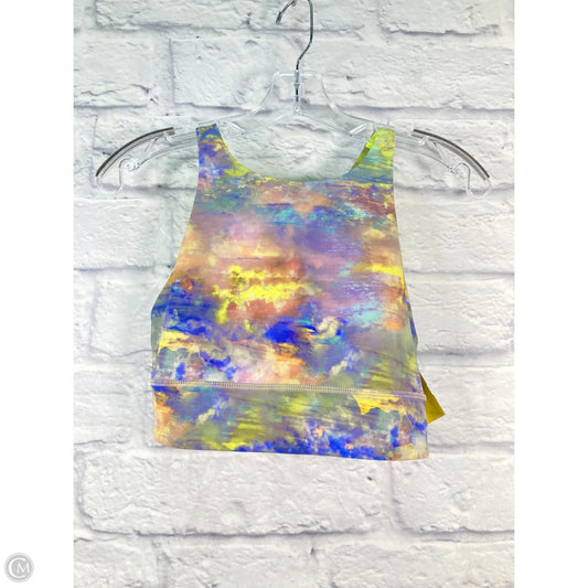 Athletic Bra By Lululemon In Green & Purple, Size: M