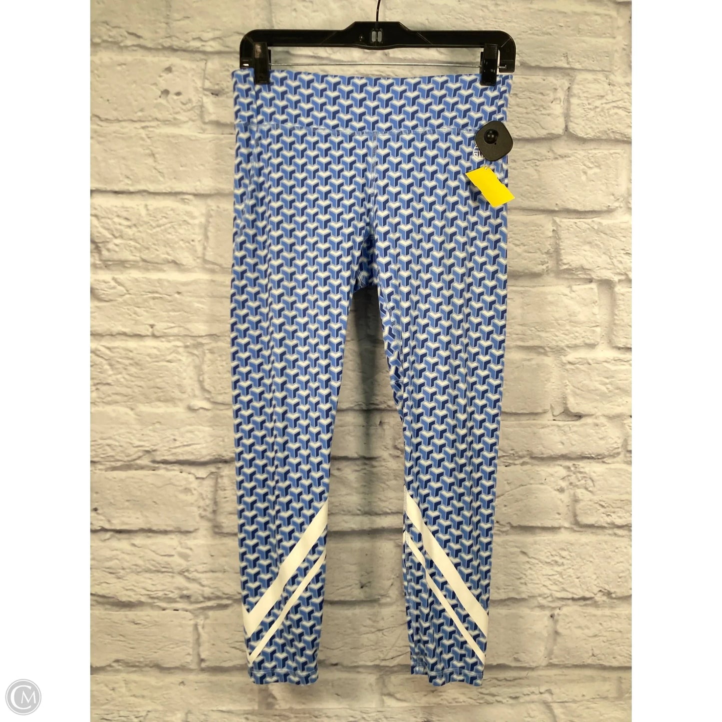 Pants Designer By Tory Burch In Blue & White, Size: M