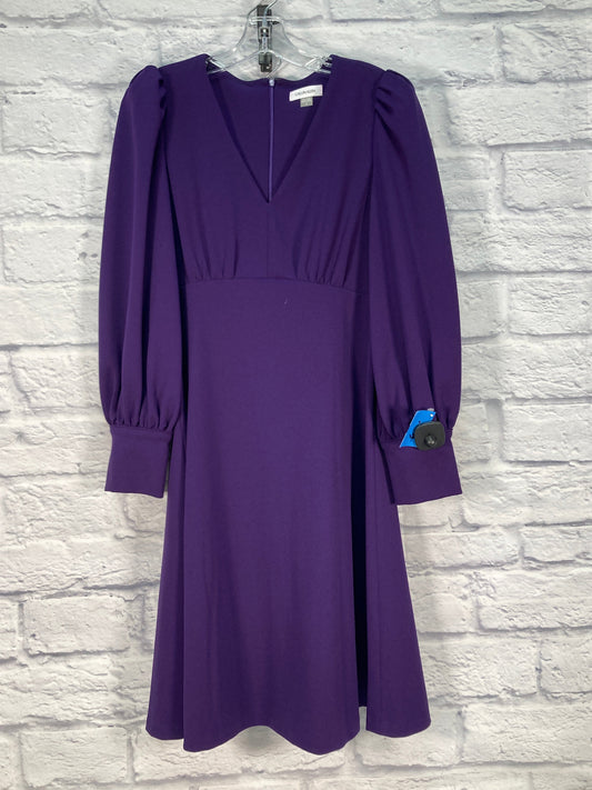 Dress Party Midi By Calvin Klein In Purple, Size: S