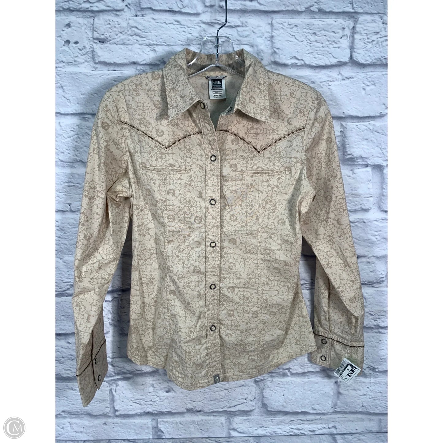 Top Long Sleeve By The North Face In Brown, Size: Xs
