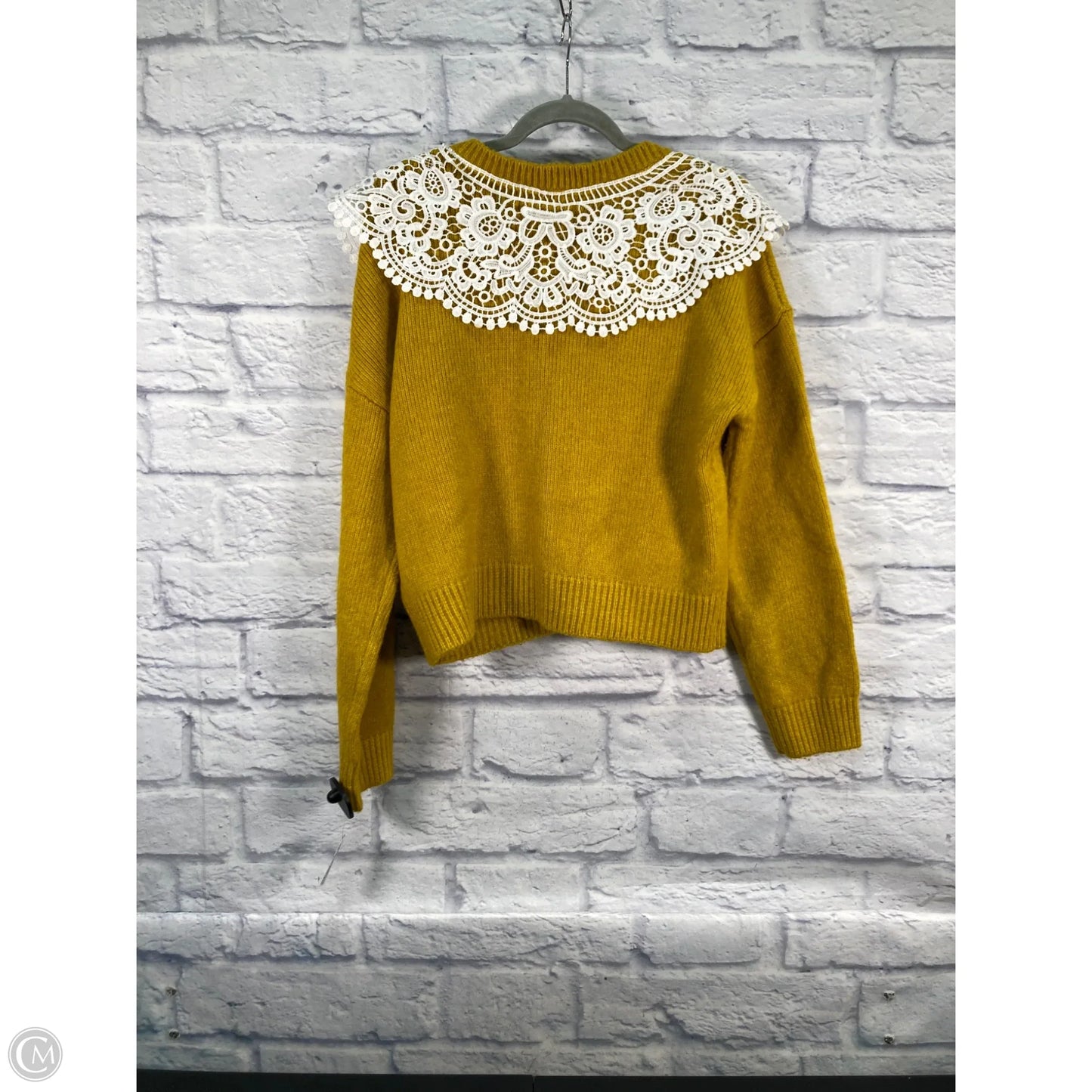 Sweater Cardigan By Maeve In Yellow, Size: M