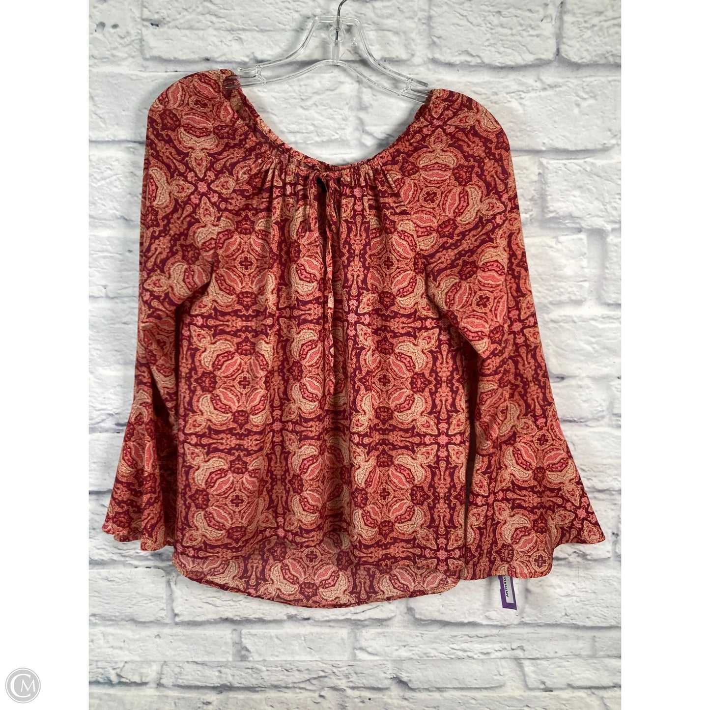 Blouse Long Sleeve By Sanctuary In Pink, Size: S