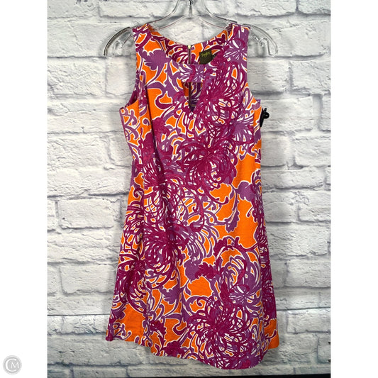 Dress Party Short By Taylor In Orange & Purple, Size: S