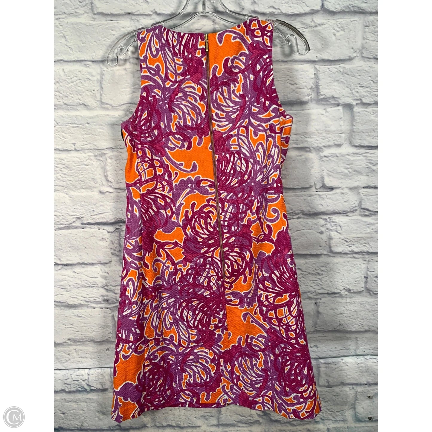 Dress Party Short By Taylor In Orange & Purple, Size: S
