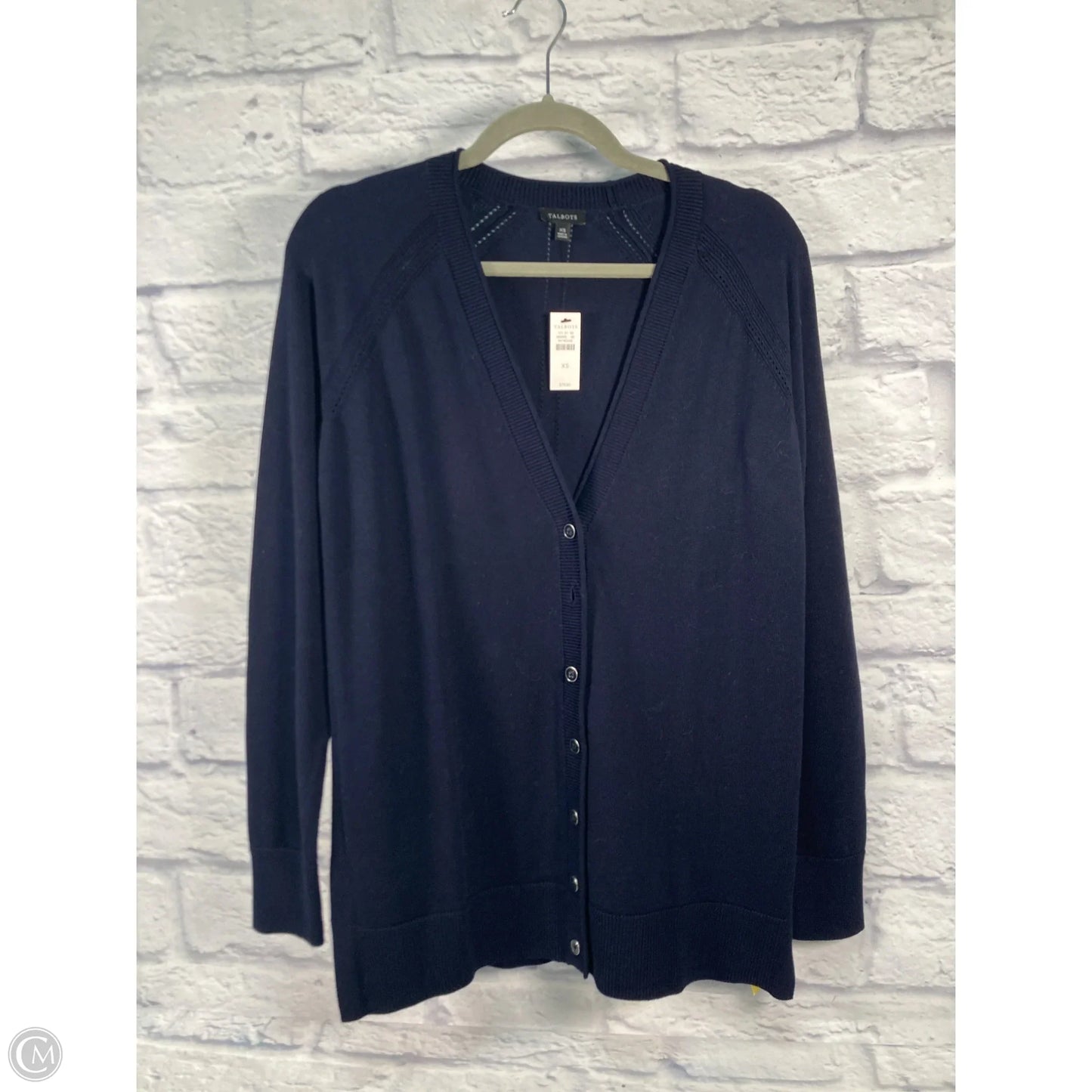 Sweater Cardigan By Talbots In Blue, Size: Xs