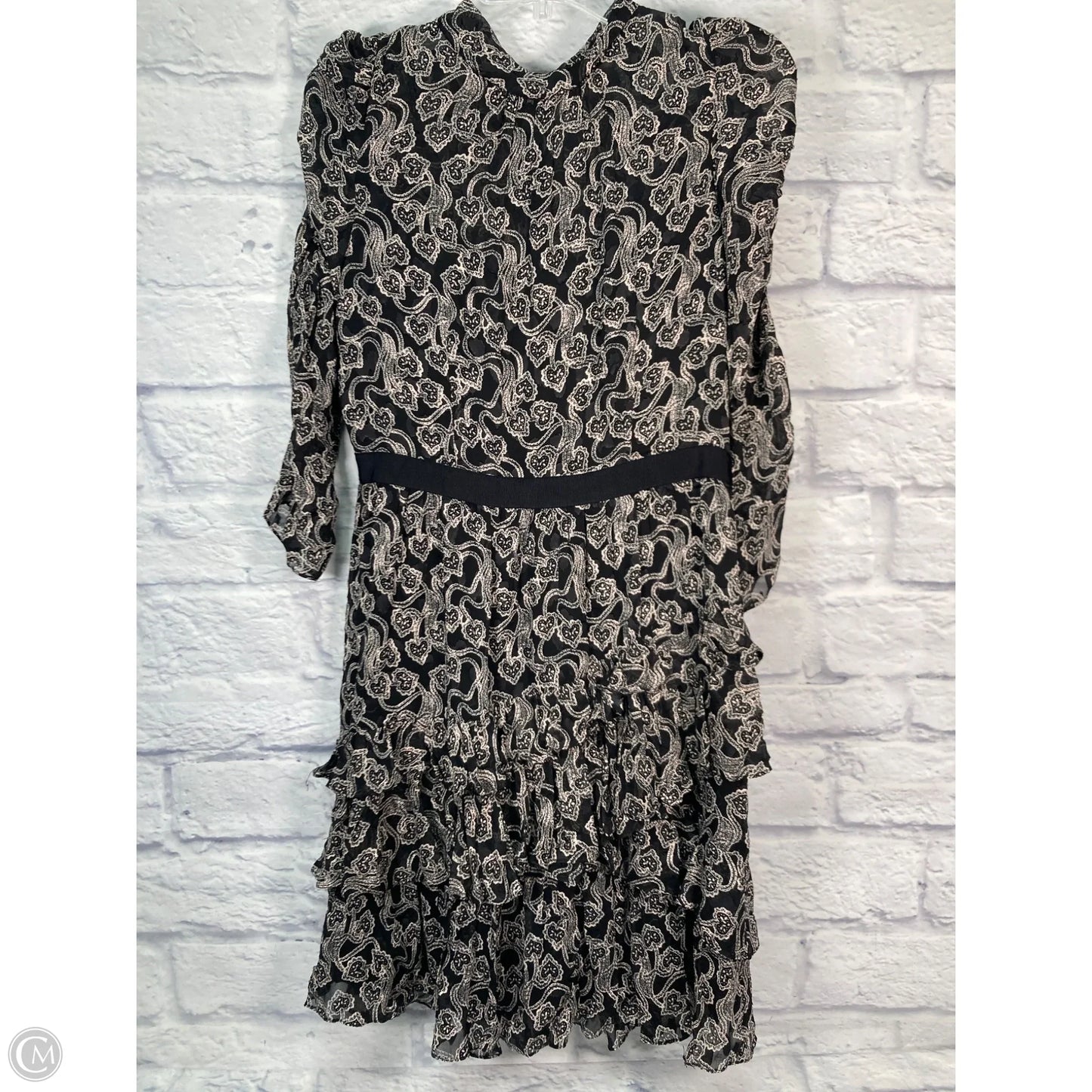 Dress Party Short By Rebecca Taylor In Black & Cream, Size: M