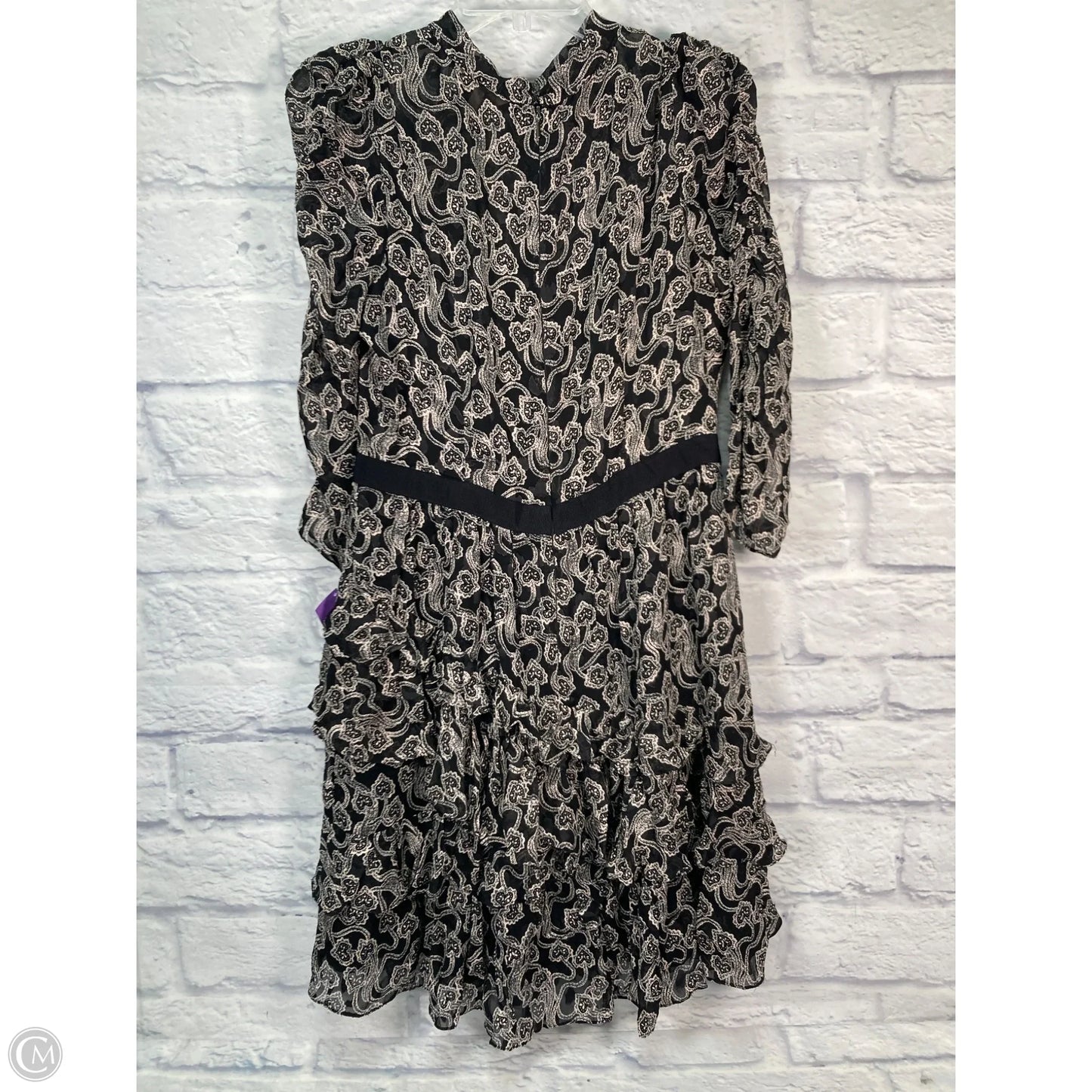 Dress Party Short By Rebecca Taylor In Black & Cream, Size: M