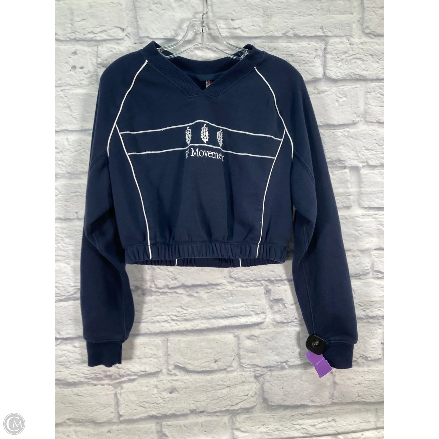 Sweatshirt Crewneck By Free People In Blue, Size: Xs