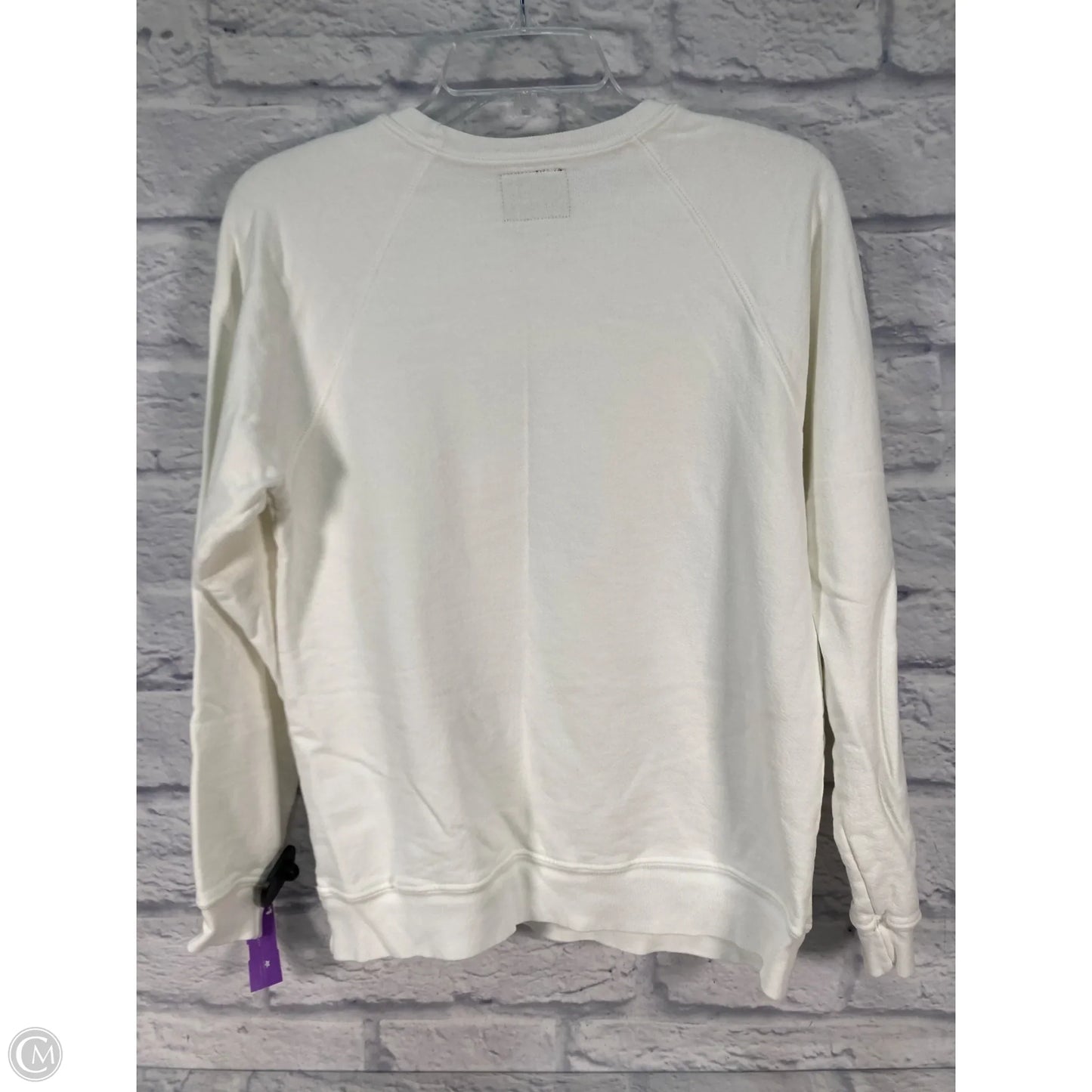 Sweatshirt Crewneck By Clothes Mentor In White, Size: Xs